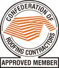 Approved member of the confederation of roofing contractors